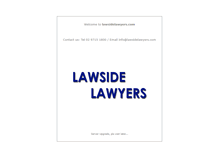 Tablet Screenshot of lawsidelawyers.com